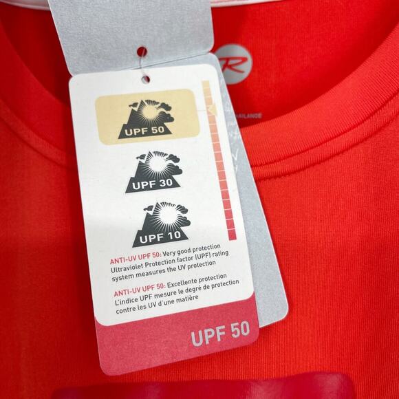 Rossignol Men's Red Lightweight Sport Shirt SunSheild UPF 50 Size XL NEW - Picture 5 of 6